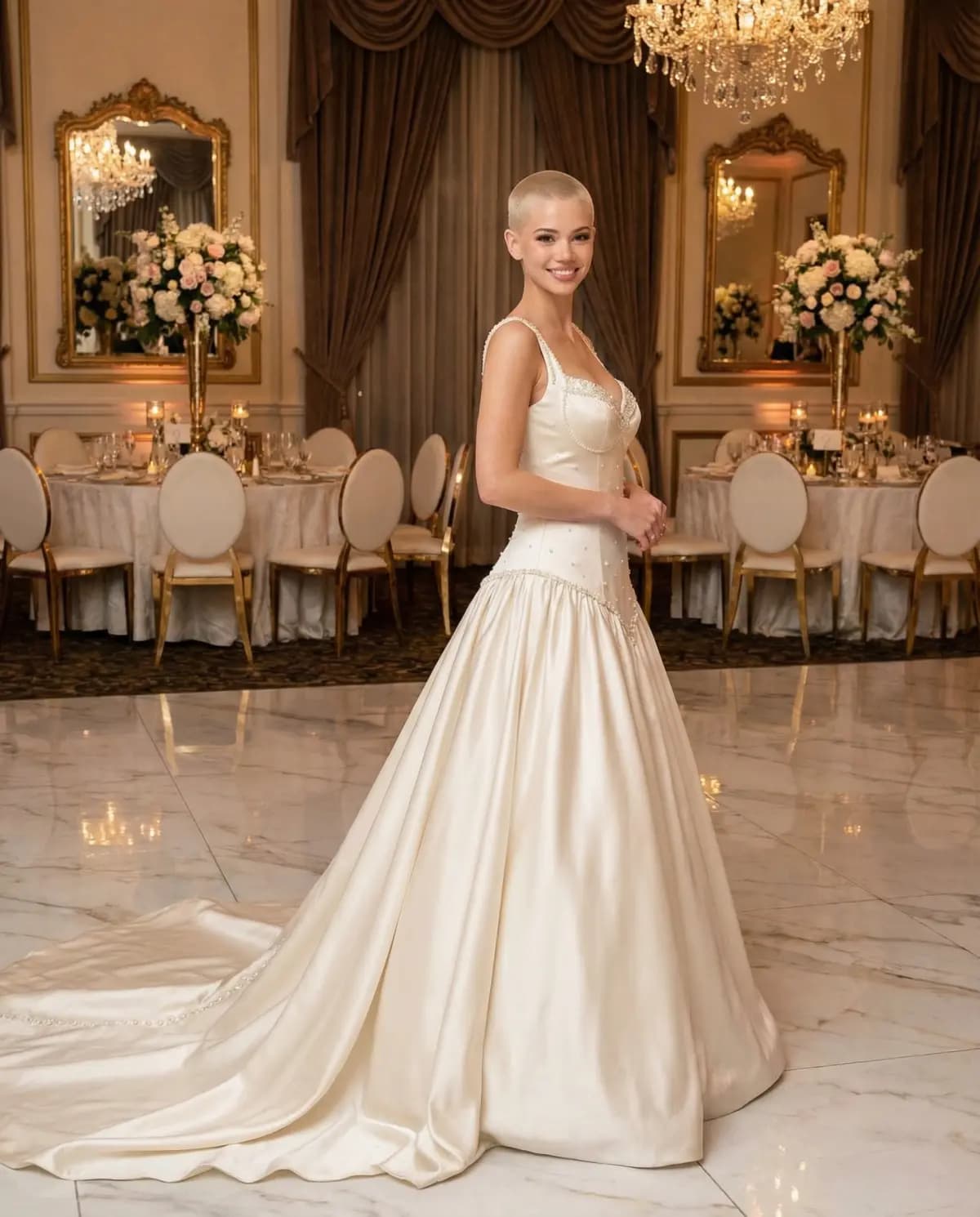 Basque Waist Wedding Dresses