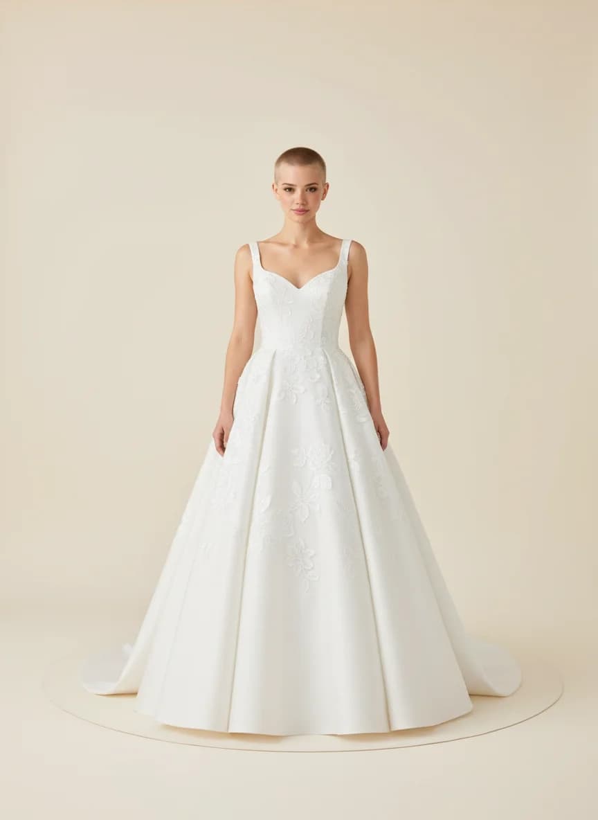 Ball Gown wedding dress with Sweetheart neckline