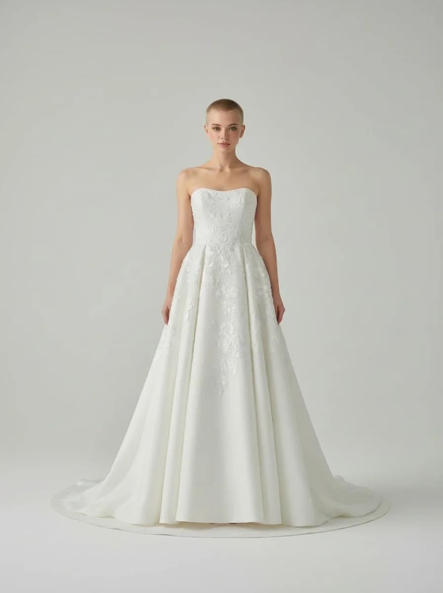 Ball Gown dress with Strapless neckline