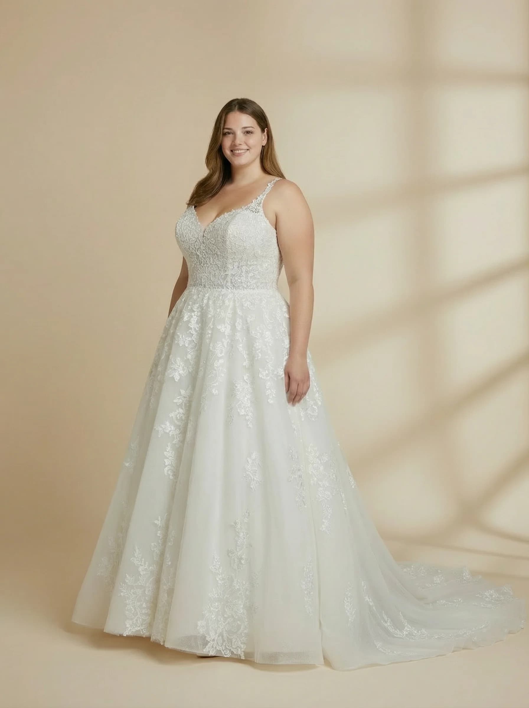 Ball Gown dress with Sweep Train and Sweetheart neckline