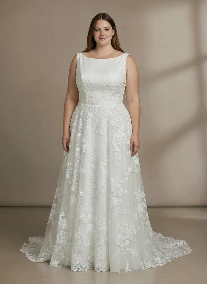 Corset dress with Boat Neck neckline