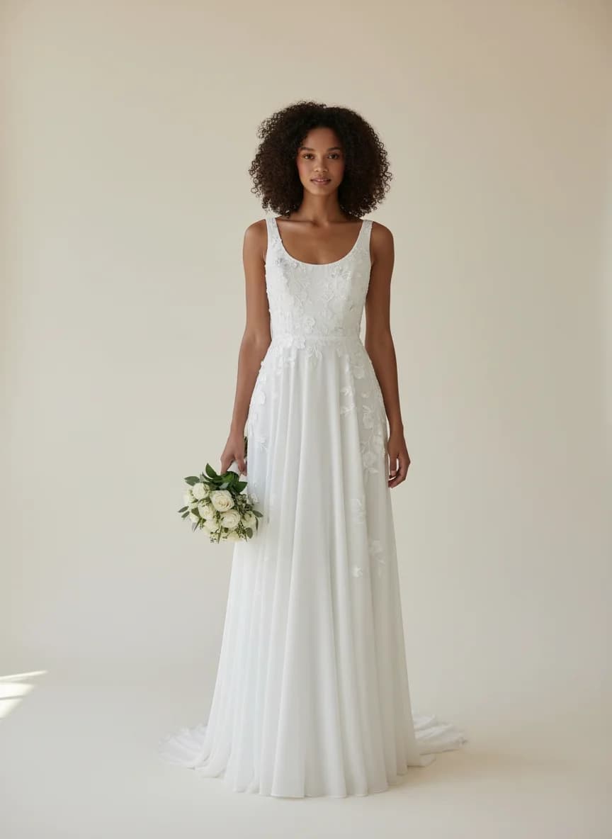 Empire Waist dress with Scoop neckline