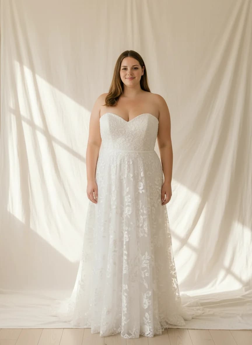 Empire Waist dress with Strapless neckline