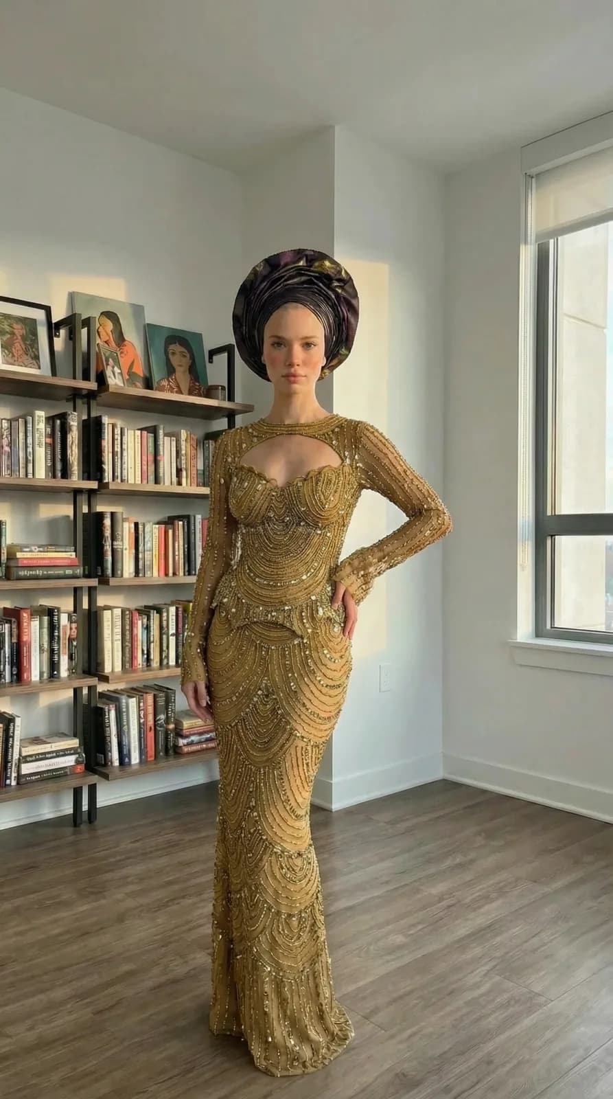 African Wedding Dresses dress 48 — try-on
