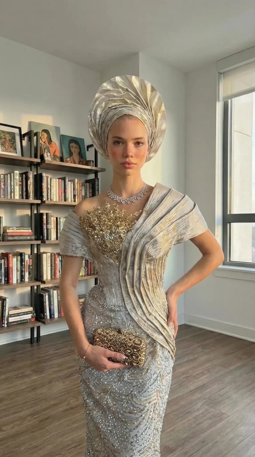 African Wedding Dresses dress 48 — try-on