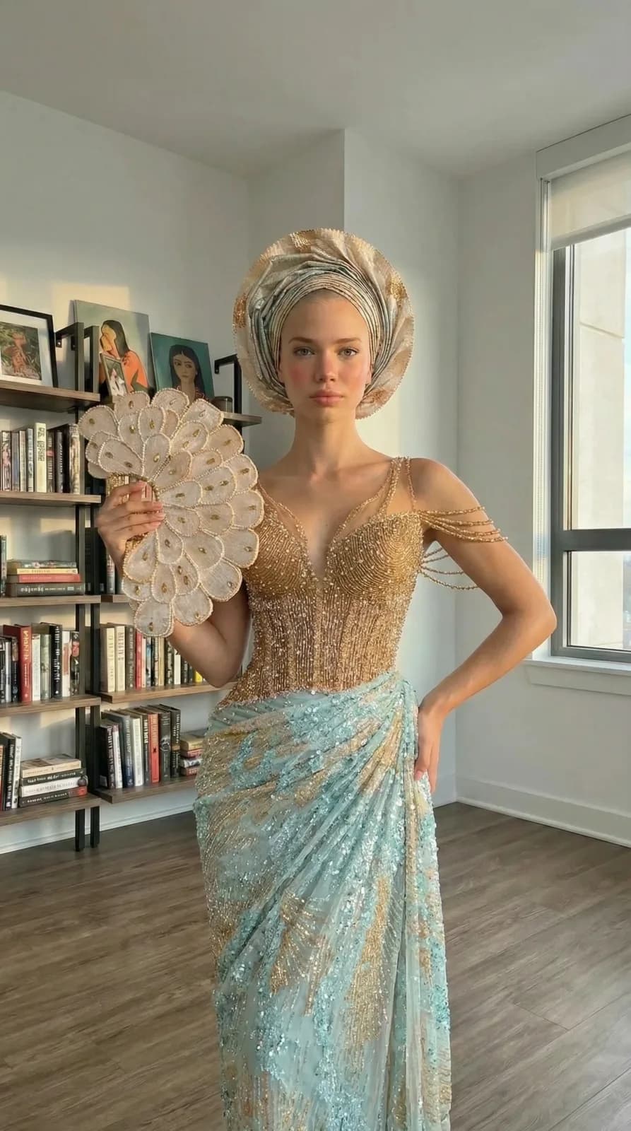 African Wedding Dresses dress 48 — try-on