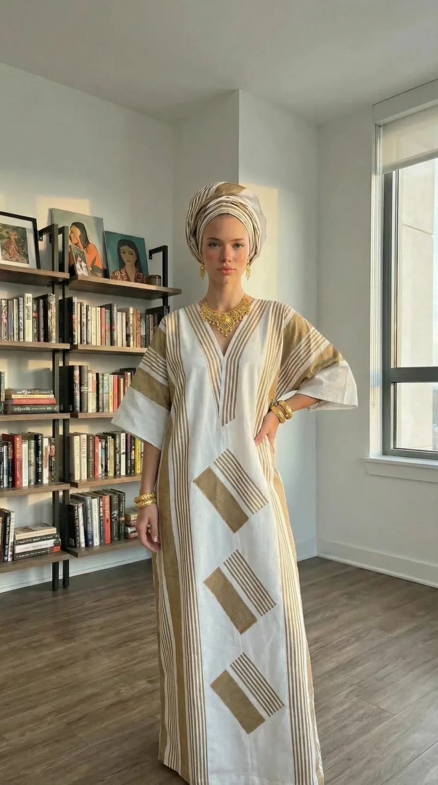 African Wedding Dresses dress 48 — try-on