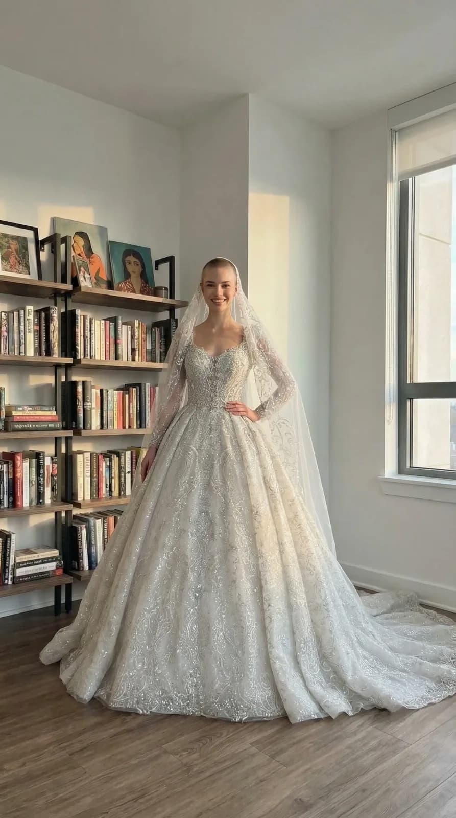 Amanda Novias dress 02 — try-on