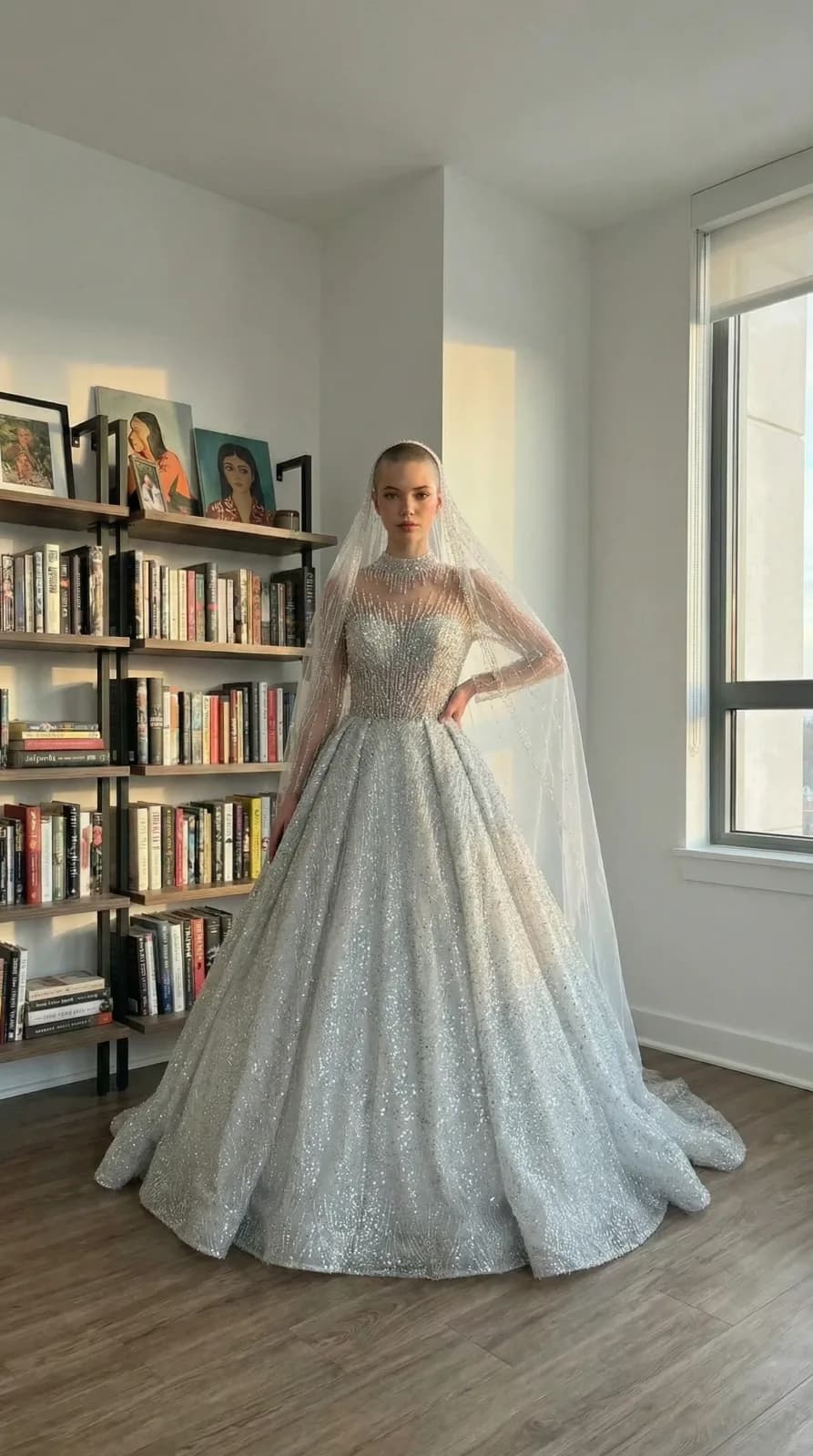 Amanda Novias dress 02 — try-on