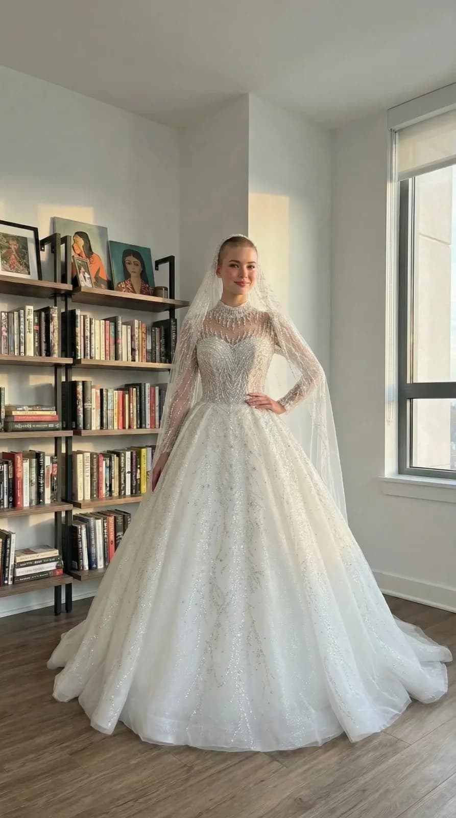 Amanda Novias dress 02 — try-on