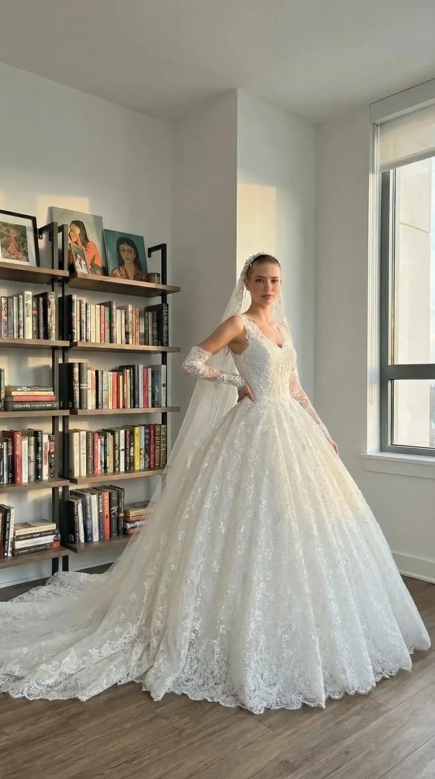 Amanda Novias dress 02 — try-on