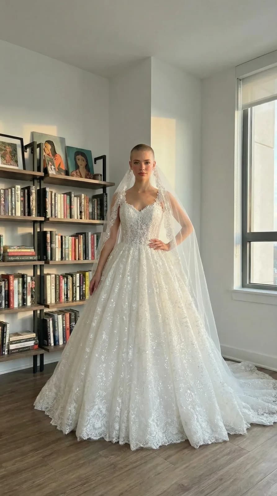 Amanda Novias dress 02 — try-on