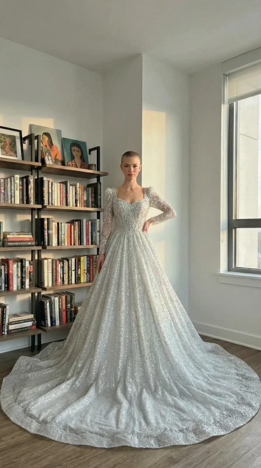 Amanda Novias dress 02 — try-on