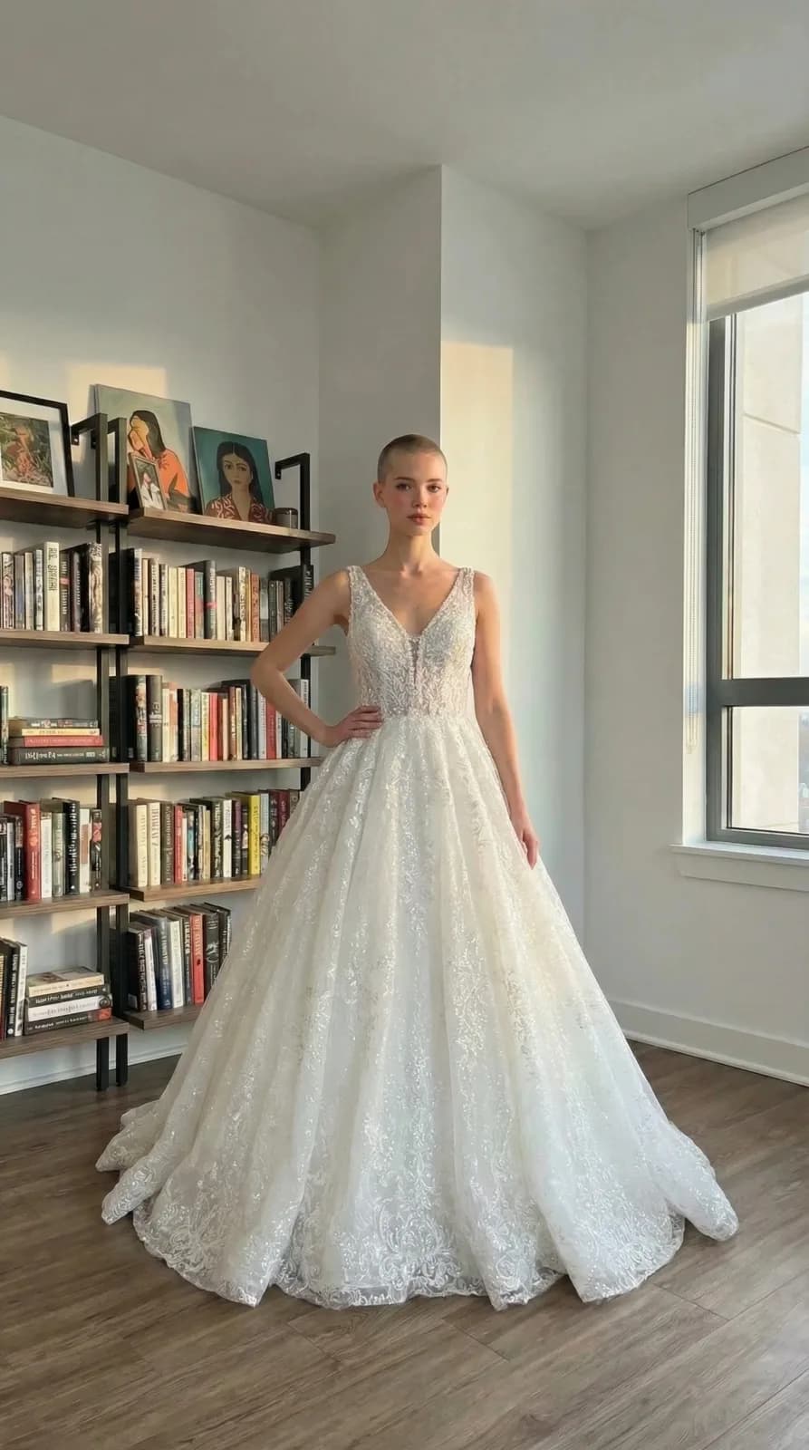 Amanda Novias dress 02 — try-on