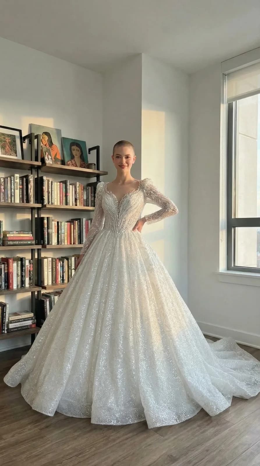 Amanda Novias dress 02 — try-on