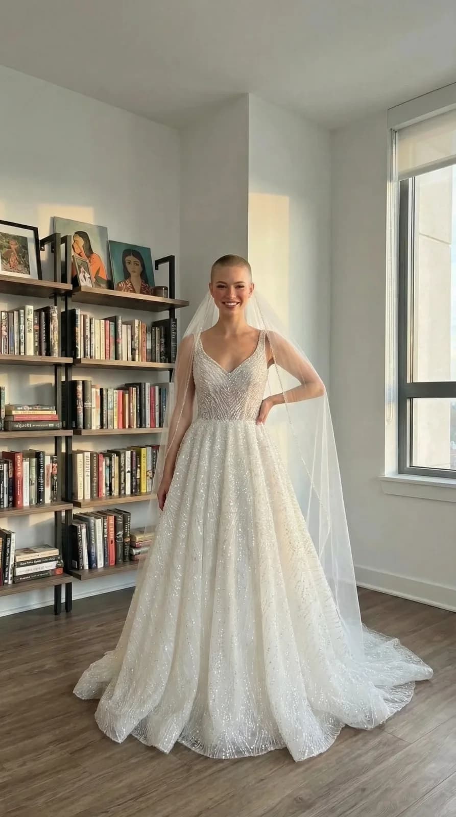 Amanda Novias dress 02 — try-on