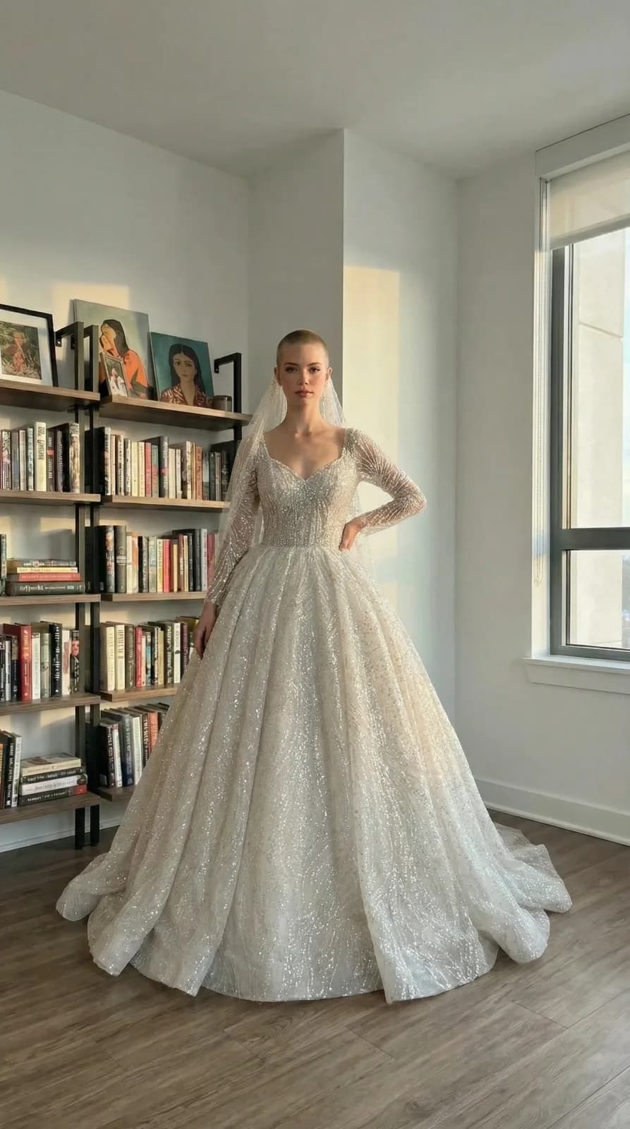 Amanda Novias dress 02 — try-on