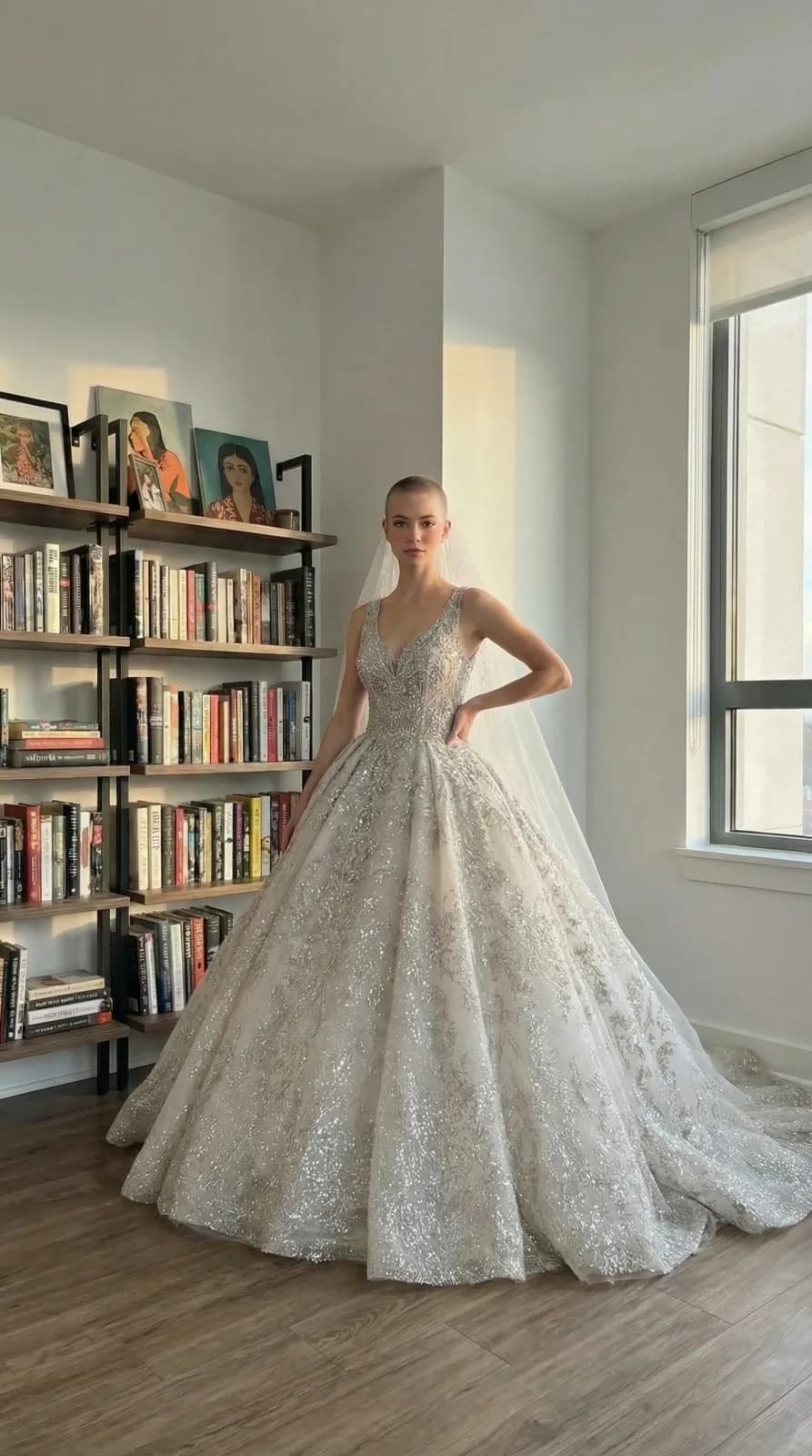 Amanda Novias dress 06 — try-on