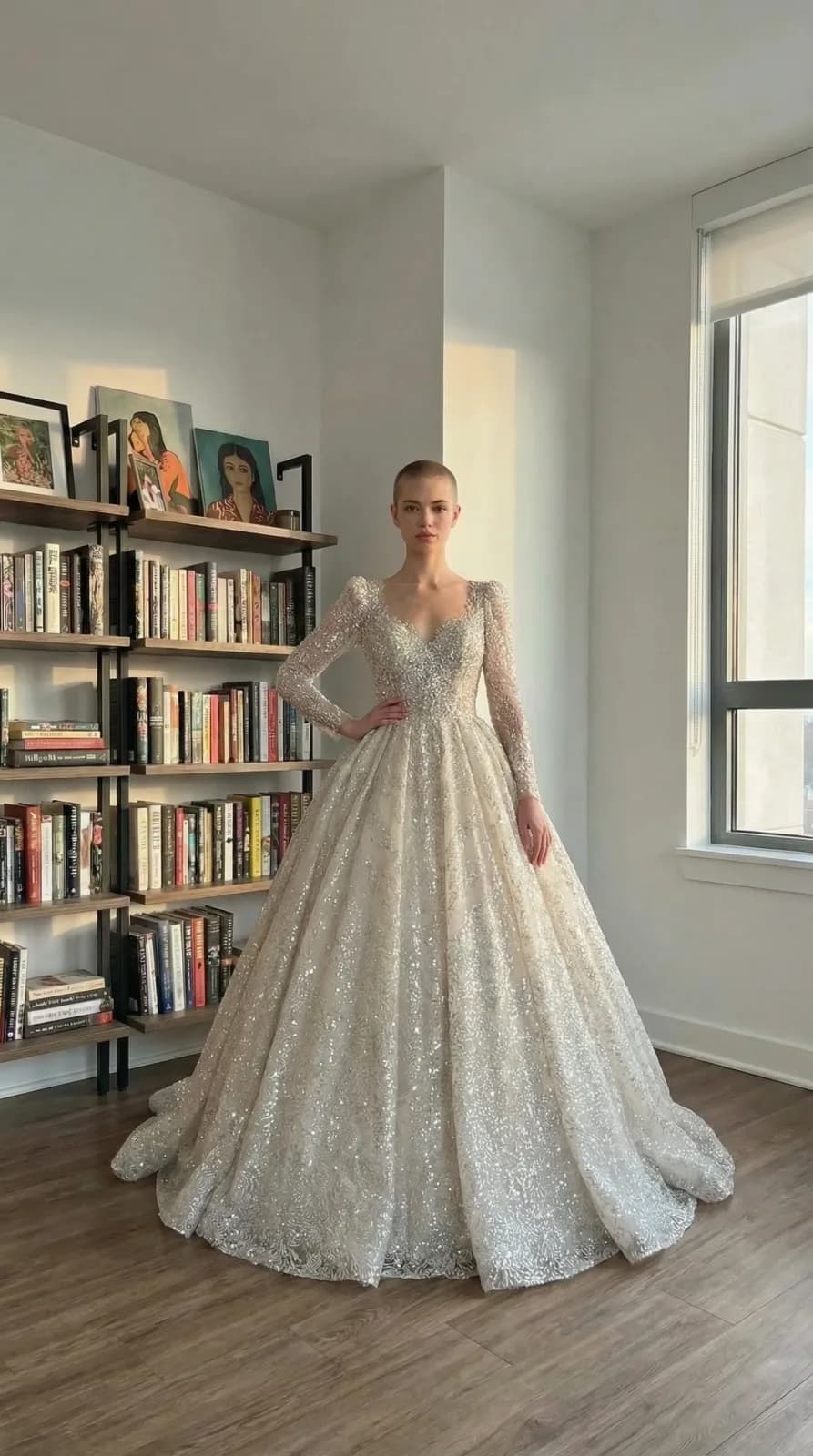 Amanda Novias dress 06 — try-on