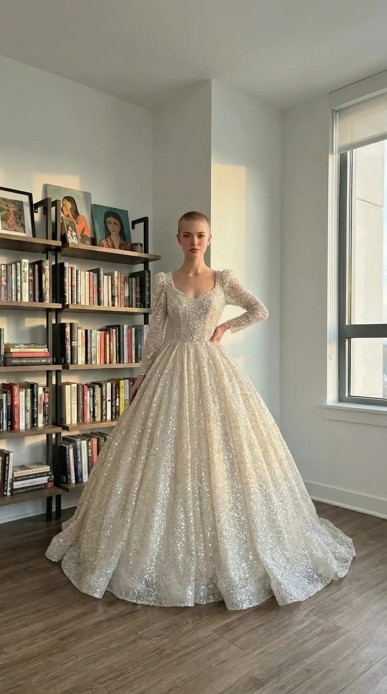 Amanda Novias dress 06 — try-on