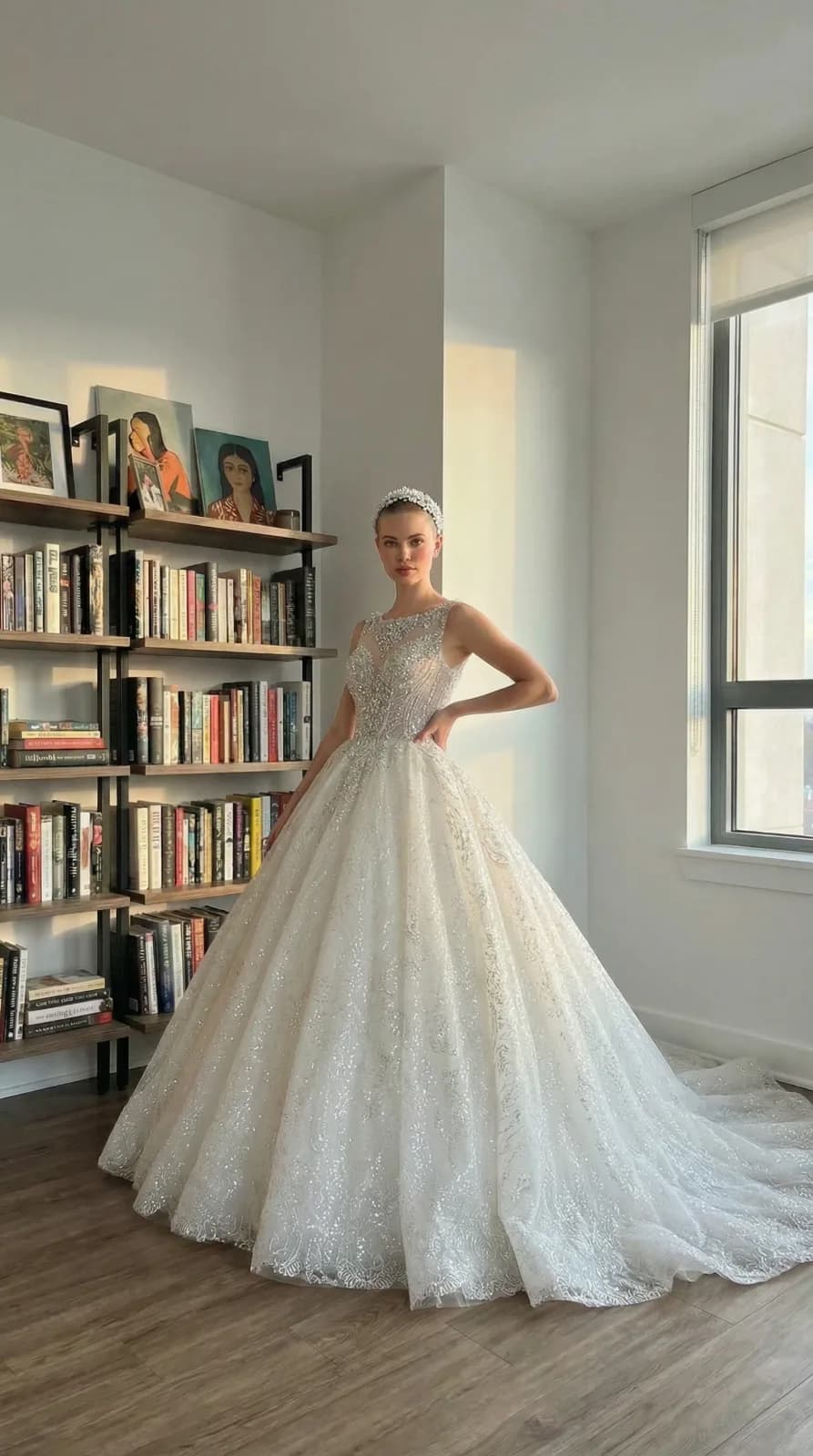 Amanda Novias dress 06 — try-on