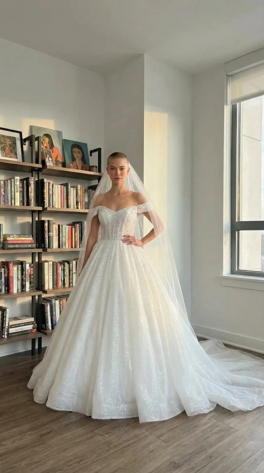 Amanda Novias dress 06 — try-on