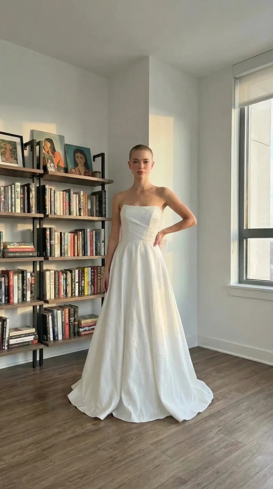 Azazie Bridal dress 04 — try-on
