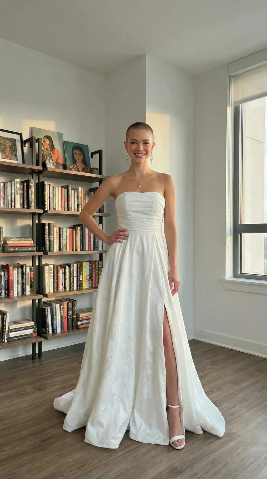 Azazie Bridal dress 04 — try-on