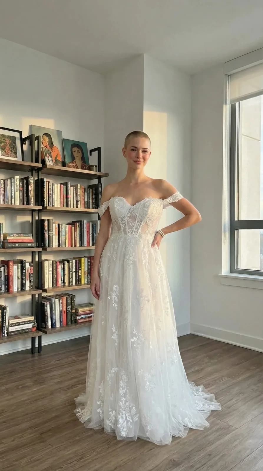 Azazie Bridal dress 11 — try-on