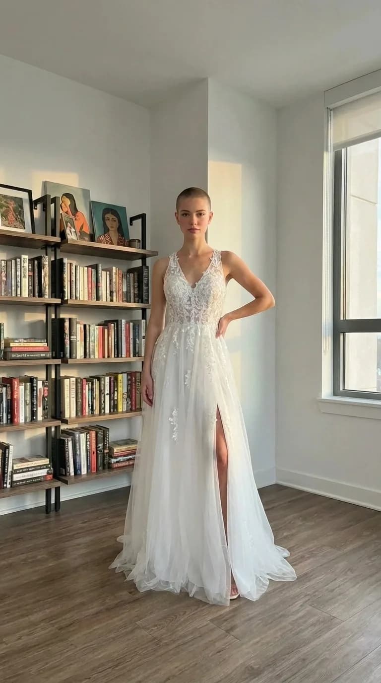 Azazie Bridal dress 11 — try-on