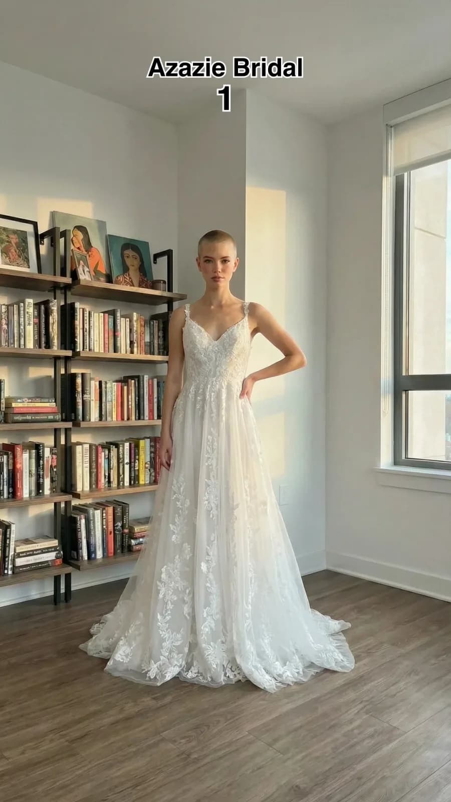 Azazie Bridal dress 39 — try-on