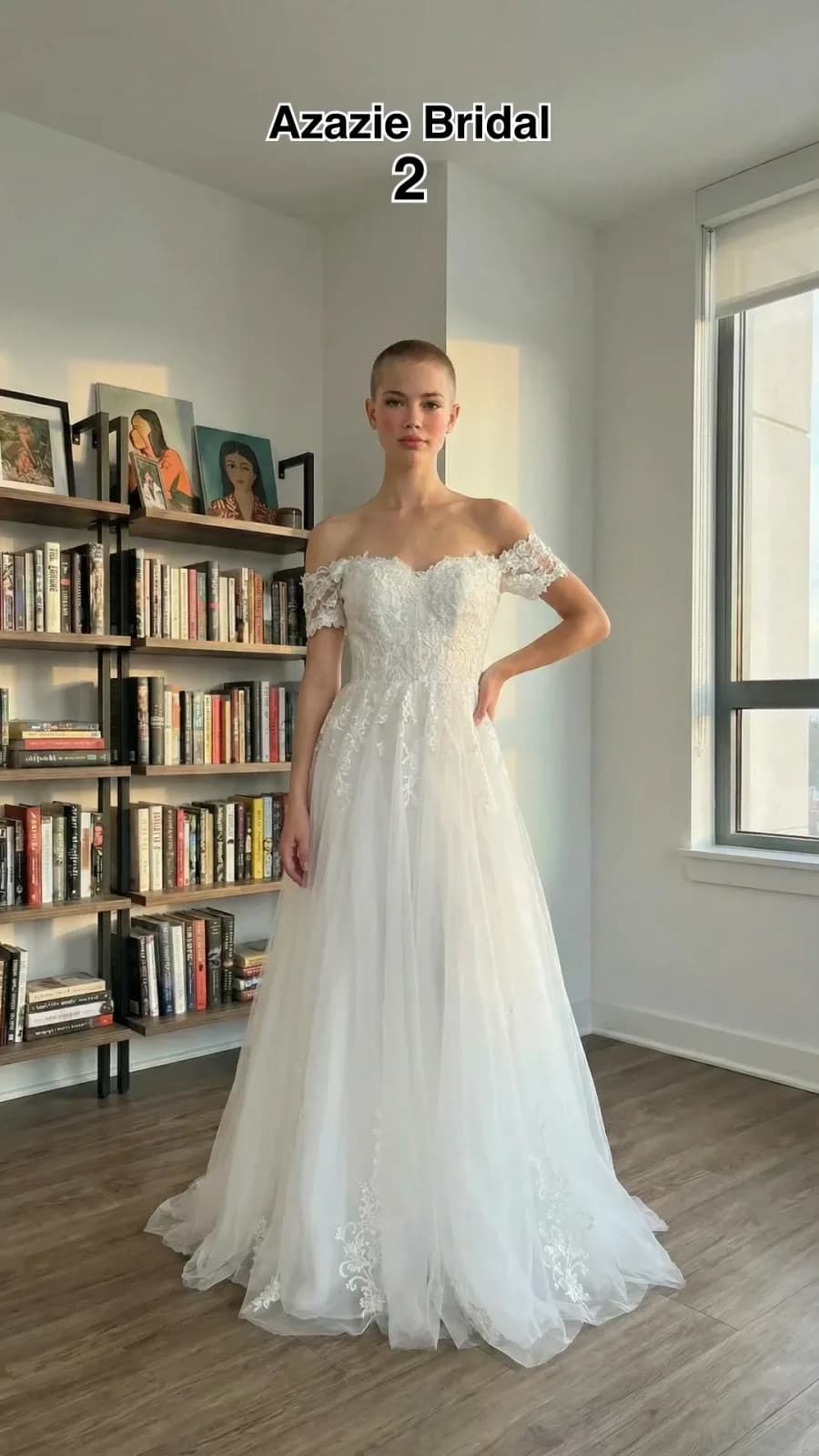 Azazie Bridal dress 39 — try-on
