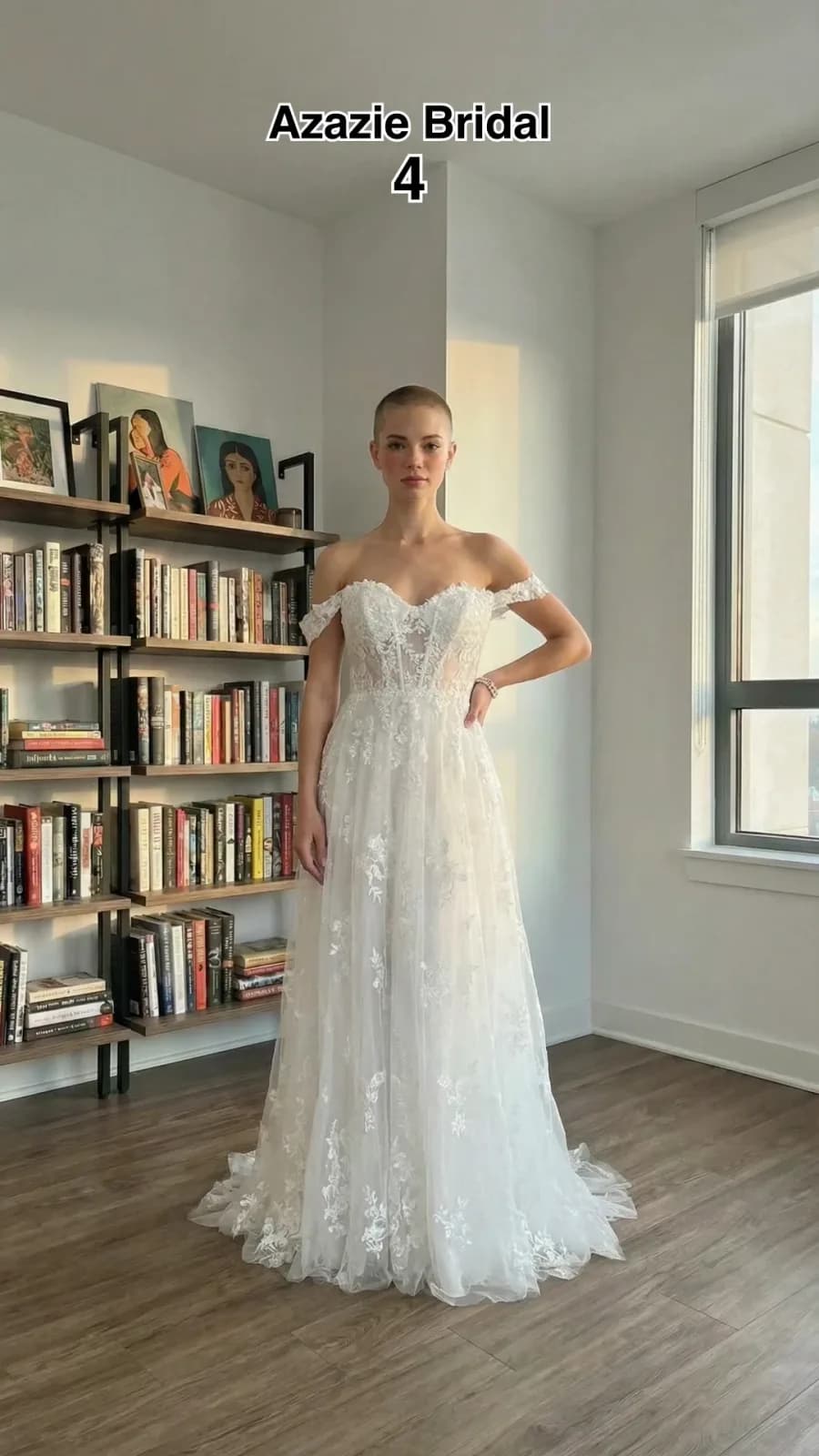 Azazie Bridal dress 39 — try-on