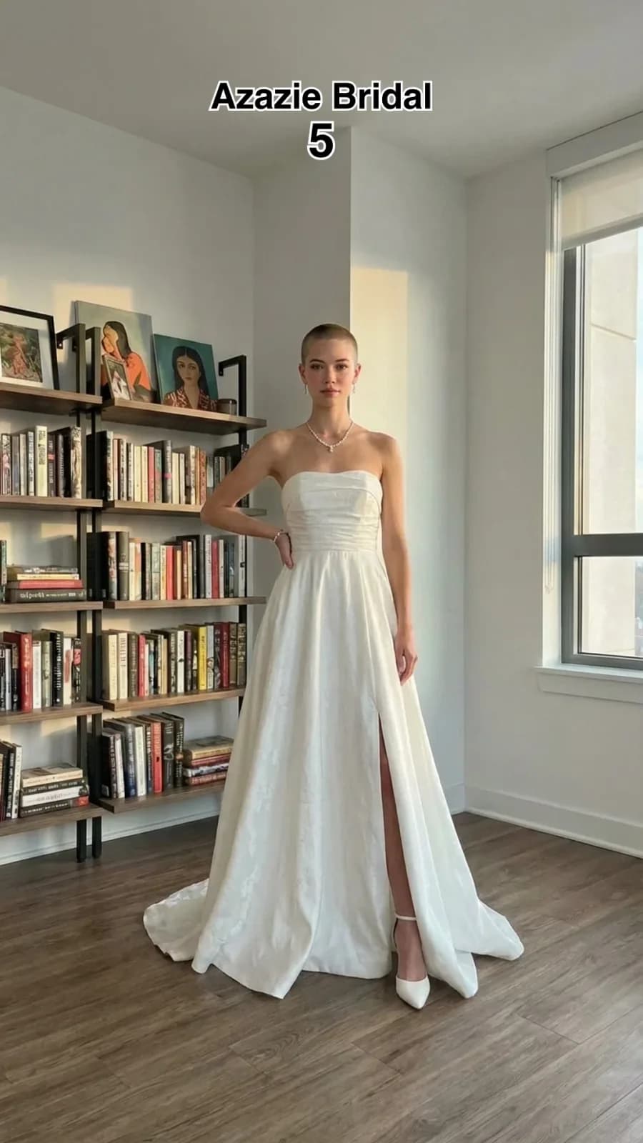 Azazie Bridal dress 39 — try-on