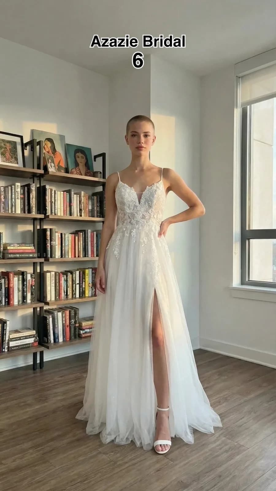 Azazie Bridal dress 39 — try-on