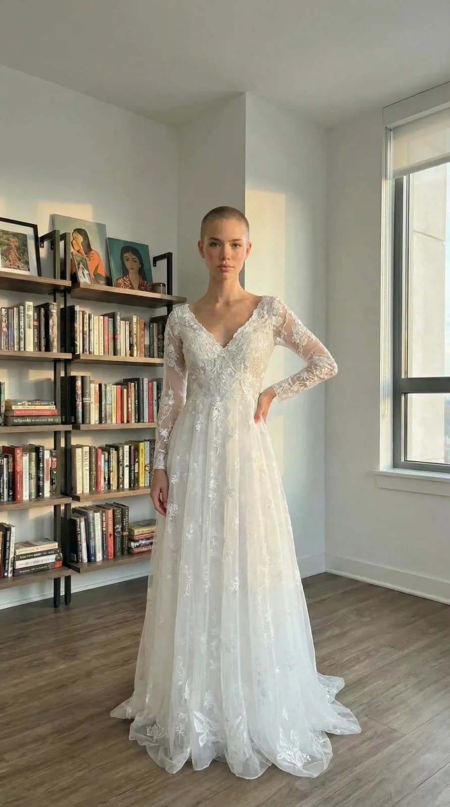 Azazie Bridal dress 43 — try-on