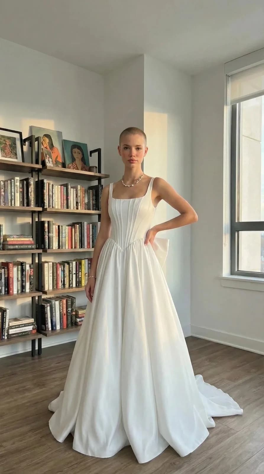 Azazie Bridal dress 43 — try-on