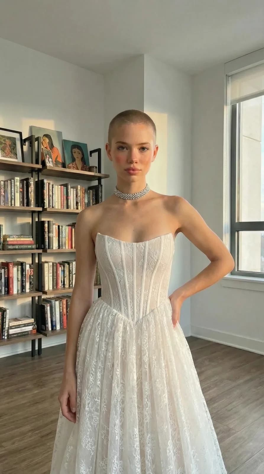 Azazie Bridal dress 43 — try-on