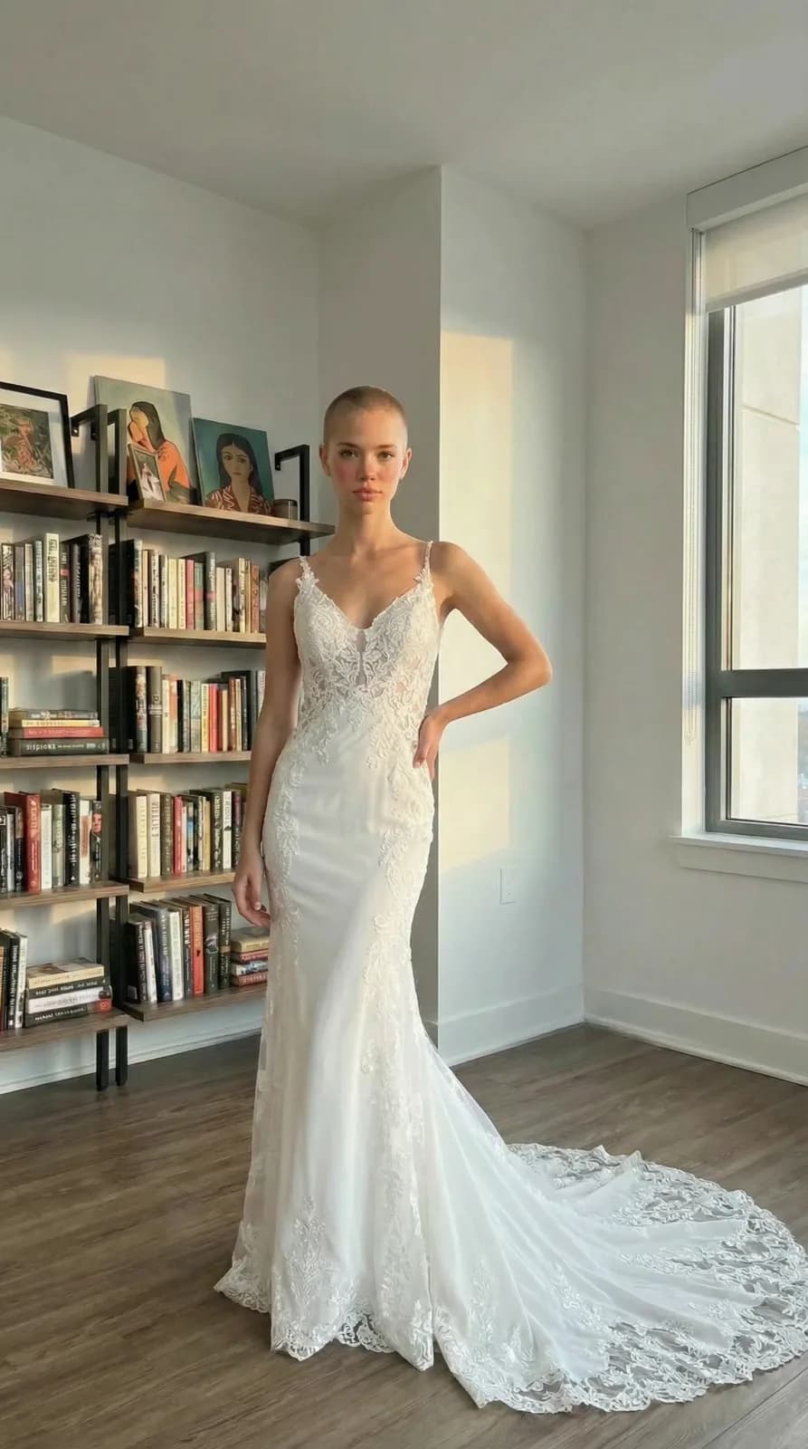 Azazie Bridal dress 43 — try-on