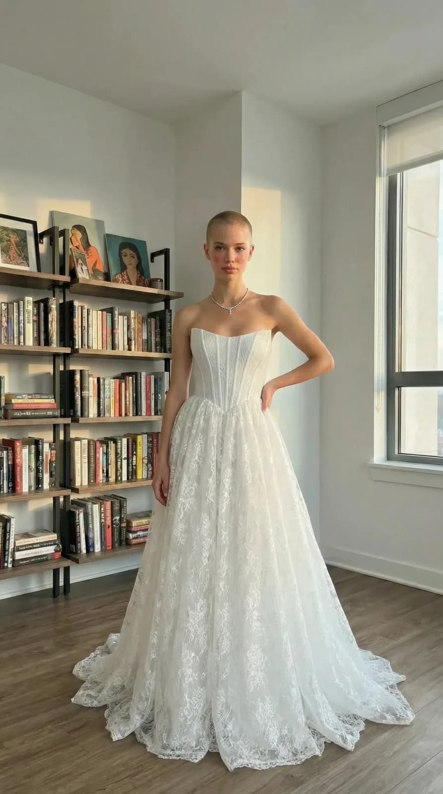 Azazie Bridal dress 43 — try-on