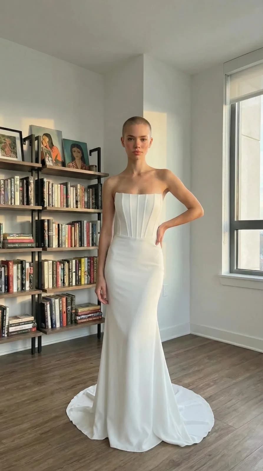 Azazie Bridal dress 43 — try-on