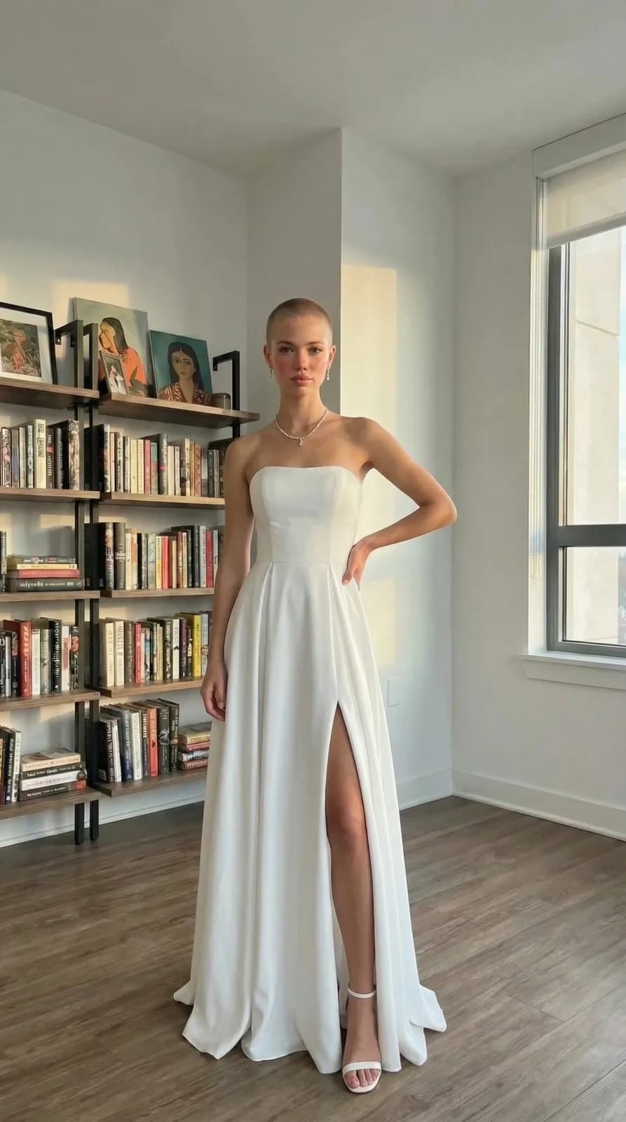 Azazie Bridal dress 43 — try-on