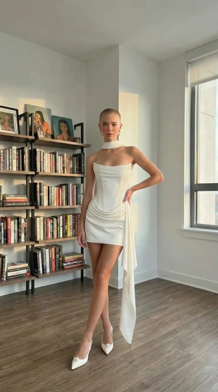 Azazie Bridal dress 43 — try-on