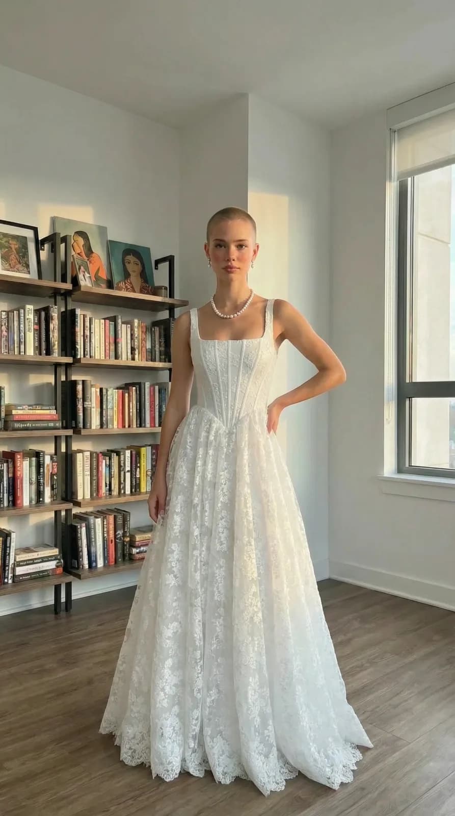 Azazie Bridal dress 43 — try-on