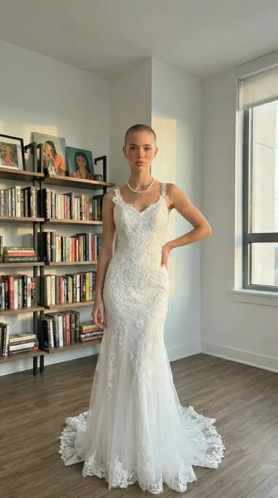 Azazie Bridal dress 52 — try-on