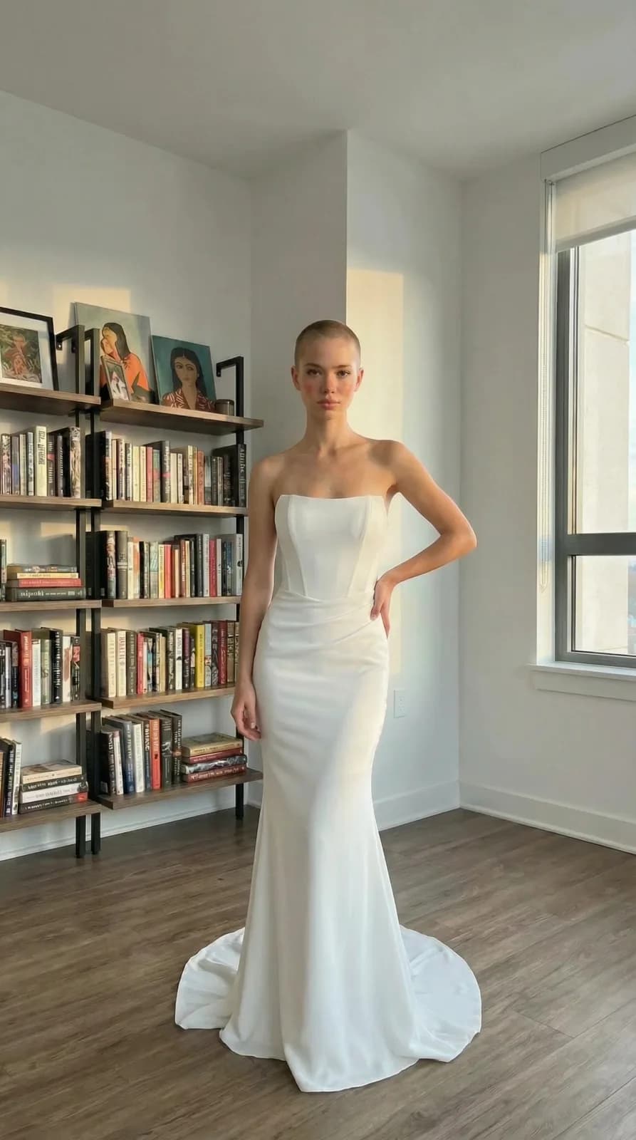 Azazie Bridal dress 52 — try-on