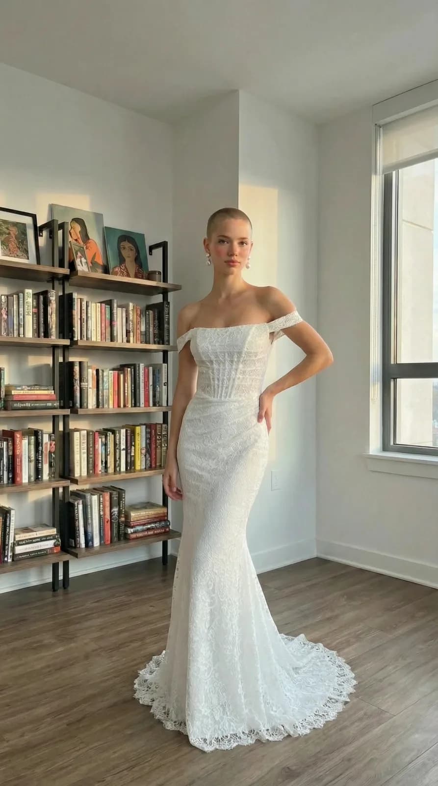 Azazie Bridal dress 52 — try-on