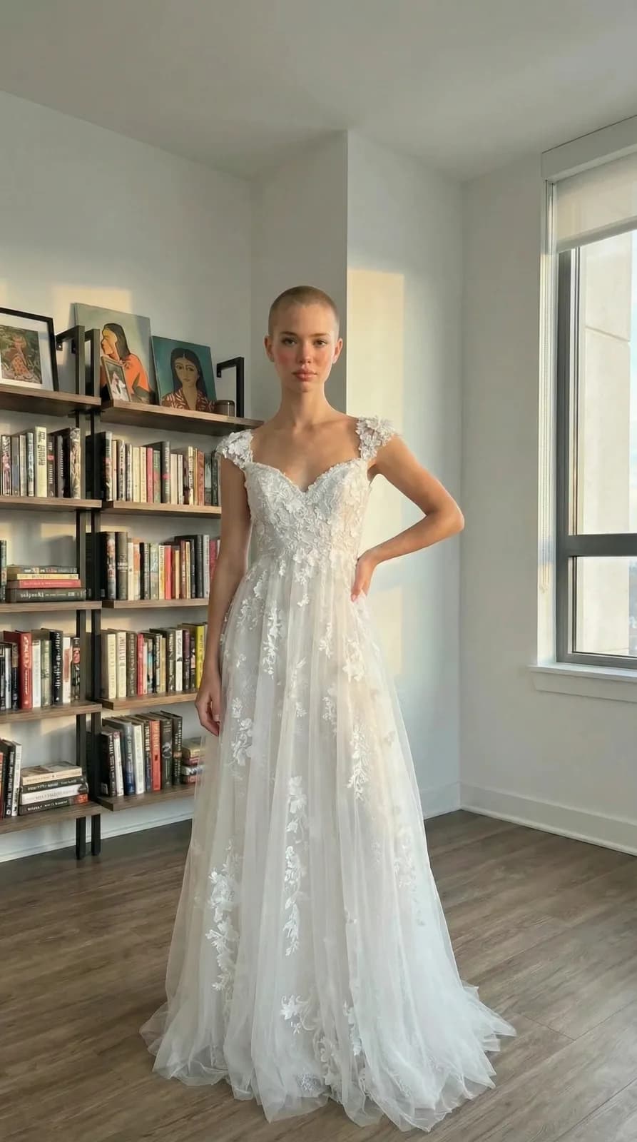 Azazie Bridal dress 52 — try-on
