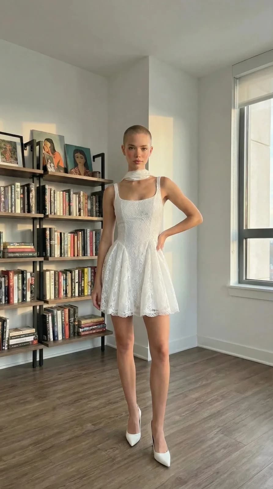 Azazie Bridal dress 58 — try-on