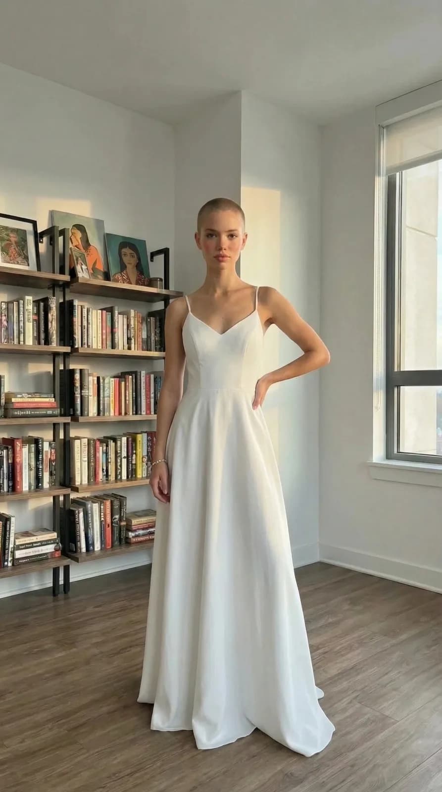Azazie Bridal dress 58 — try-on